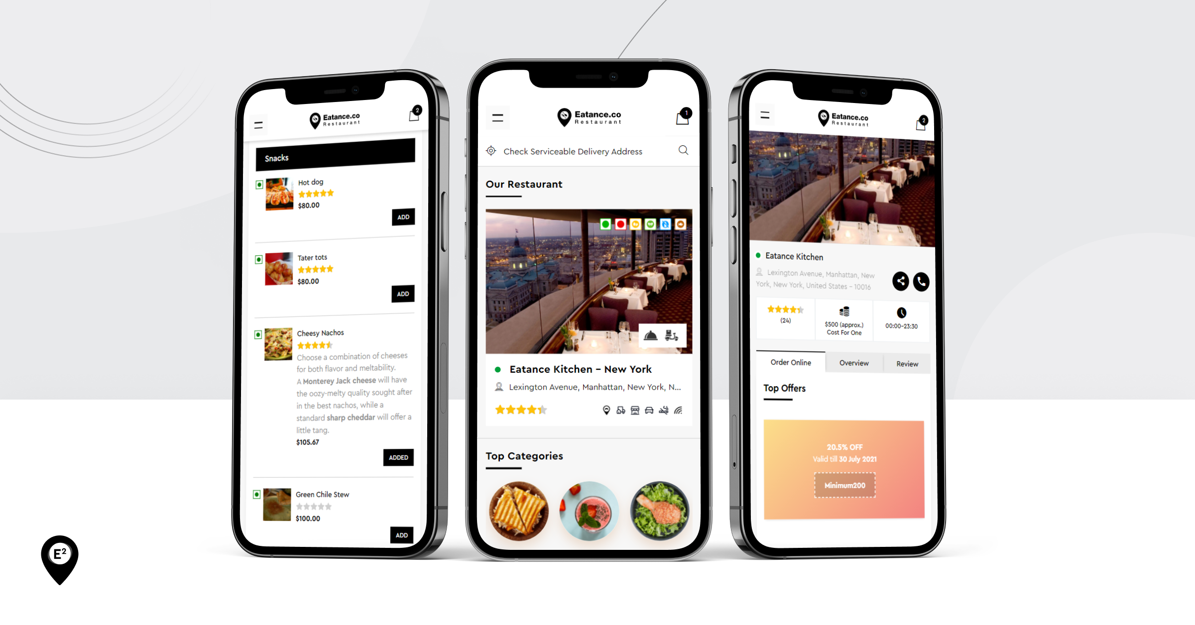 Restaurant ordering website