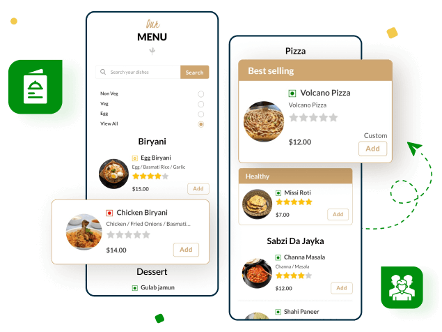 Digital Menu for Restaurant