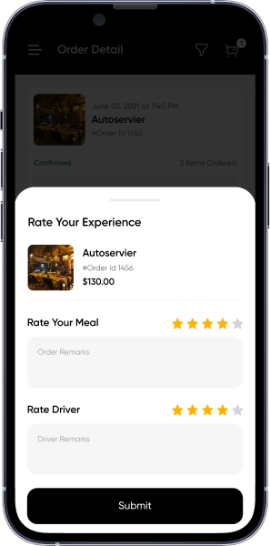 Multi Restaurant Aggregator App Screen