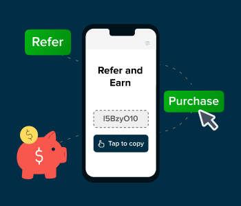 online grocery delivery app add ons refer and earn program
