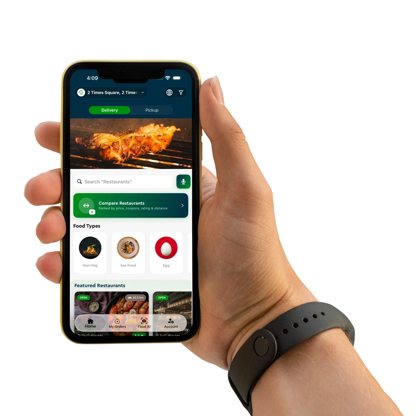 Eatance MRP 3.0 Mobile Platform Mockup