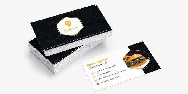 Business Card Template Free Download Black colour