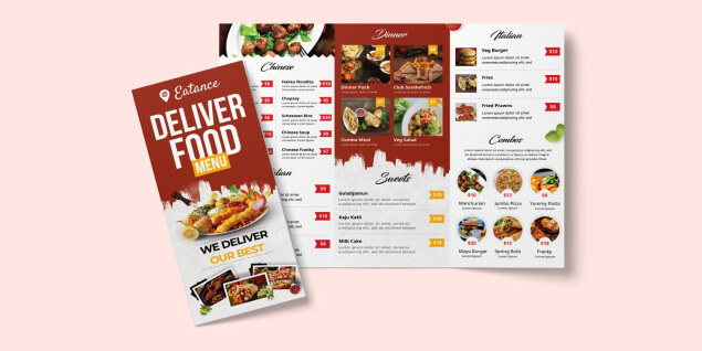 Restaurant Menu Design Templates Free Download brown color