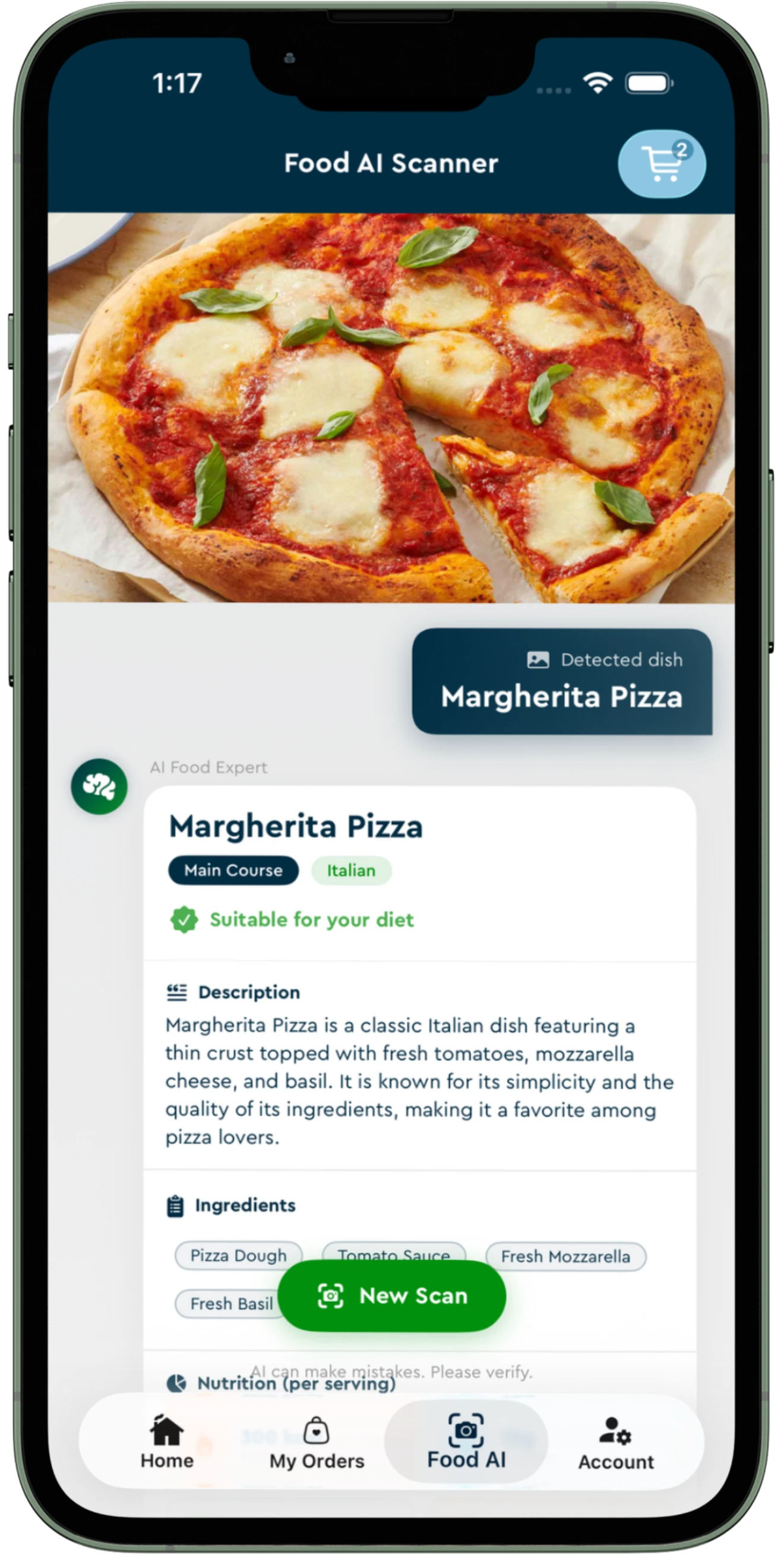 Customer App Mockup