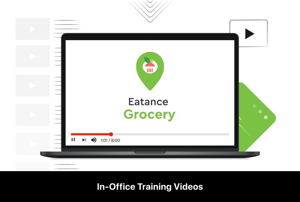 Eatance grocery delivery app in-office training video