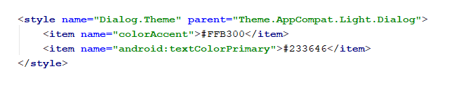 Change App Theme Color Code