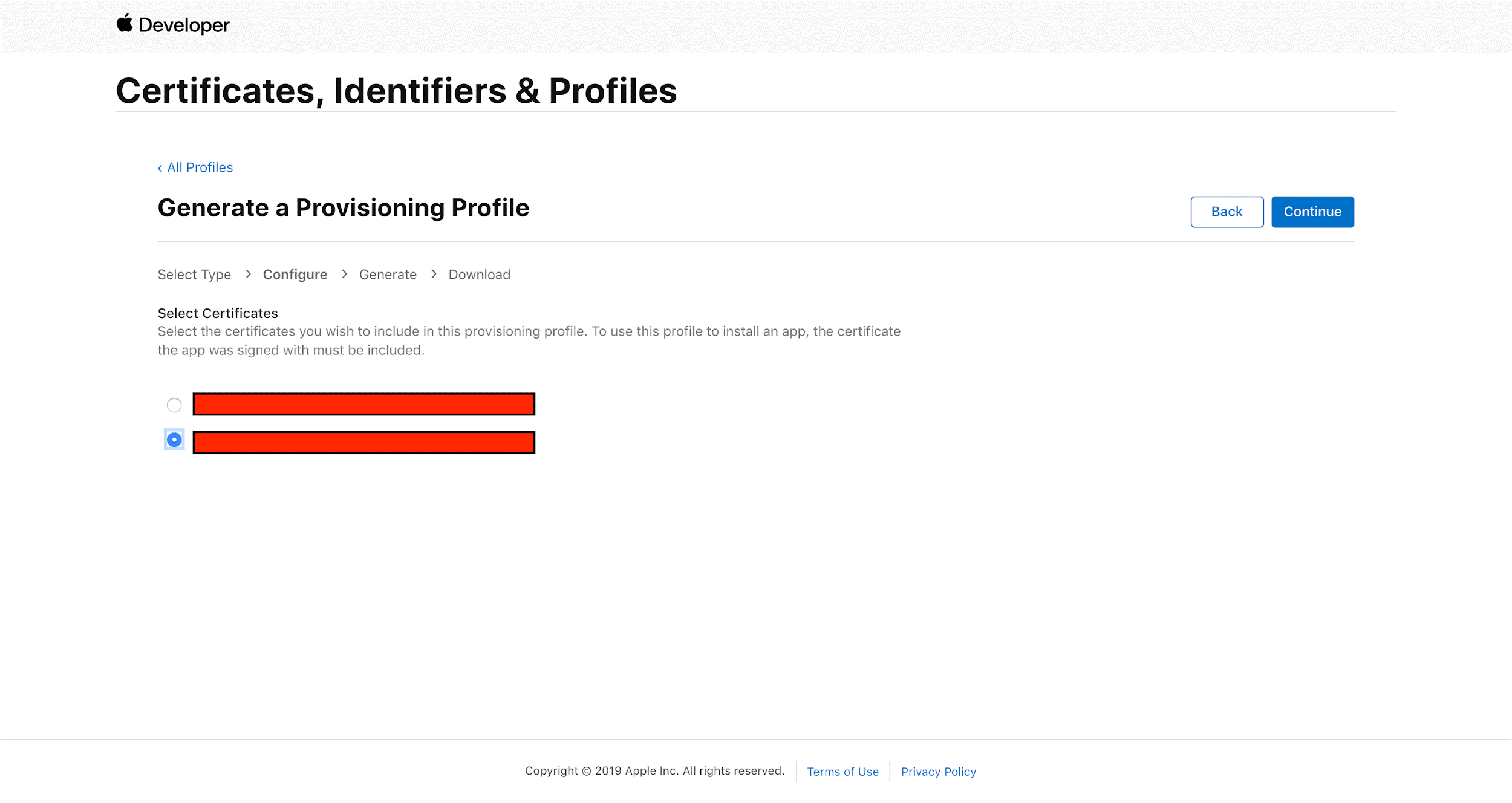 Generate Provisioning Profile for white label app