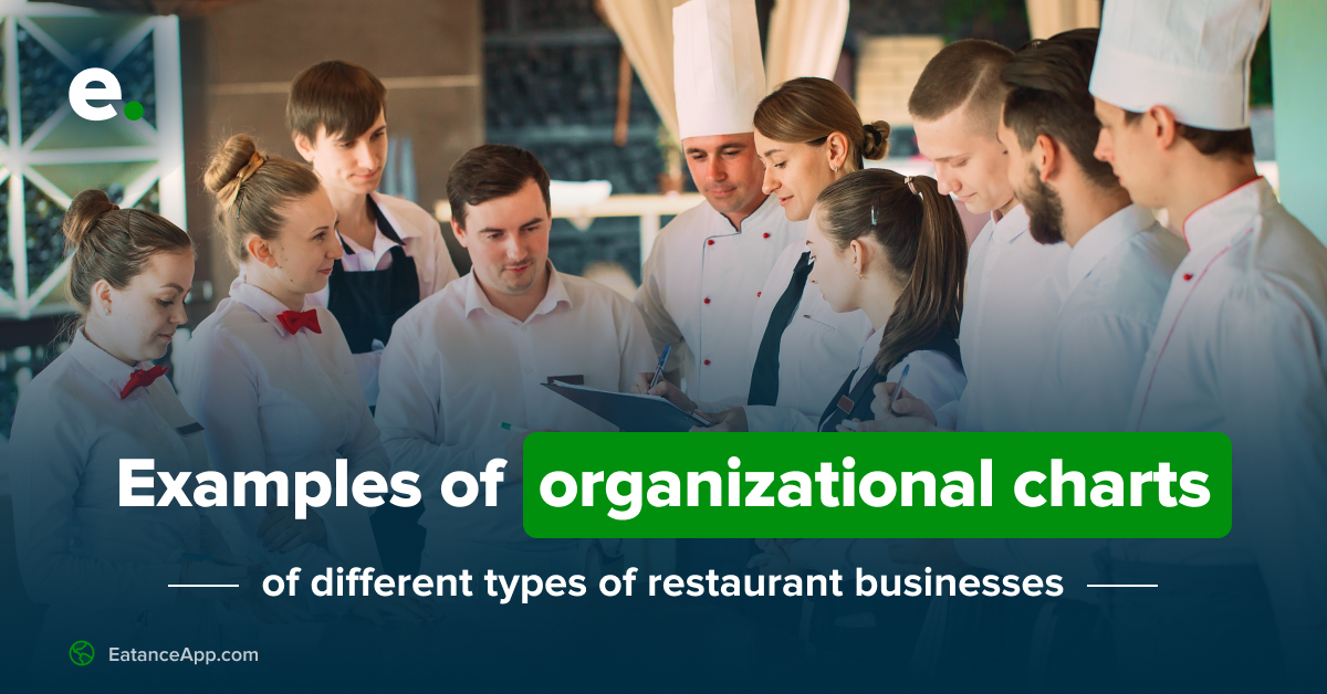 Top 4 Examples of organizational charts of different types of restaurant businesses