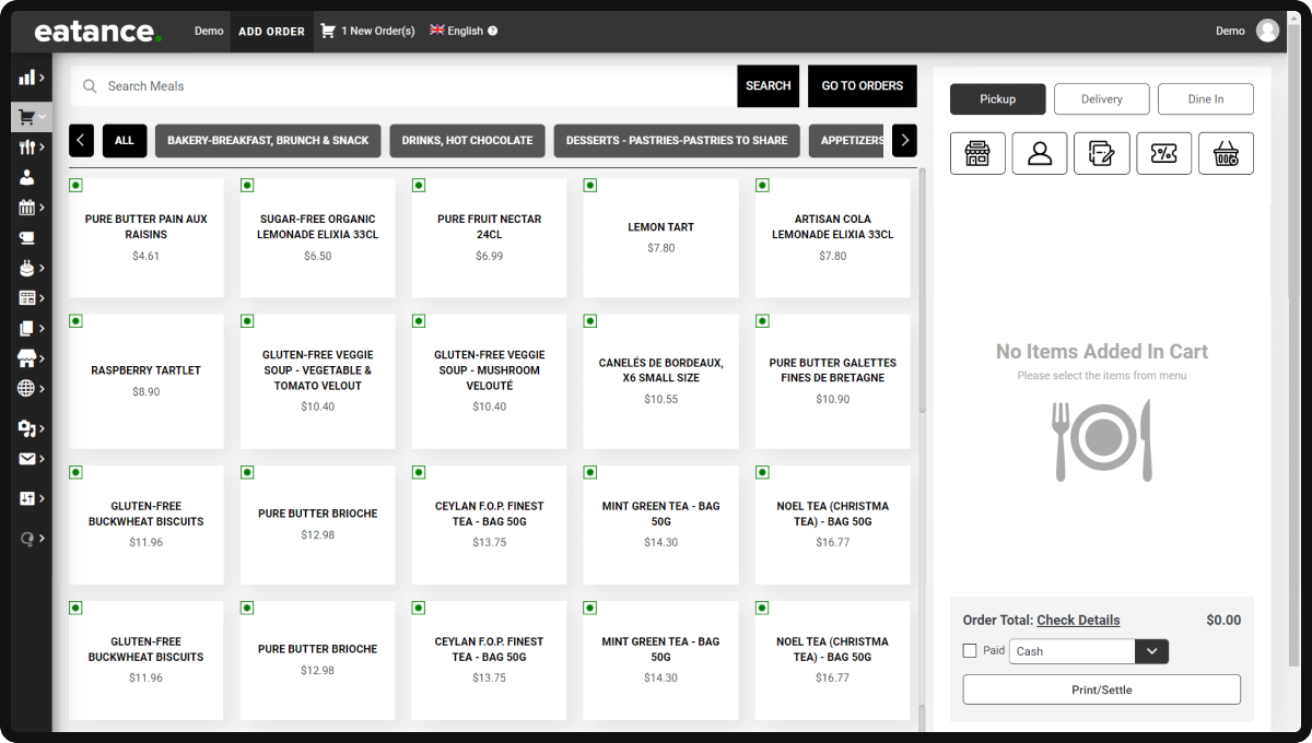 Access Orders Page