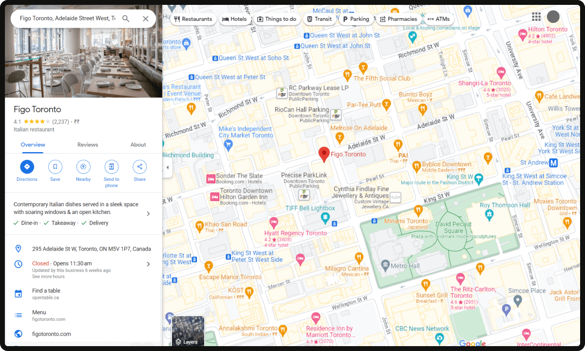 How To Configure Essential Features In Eatance Restaurant Builder   Searching Restaurant Location Google Maps 