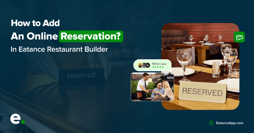 How to Set up an online reservation with Eatance